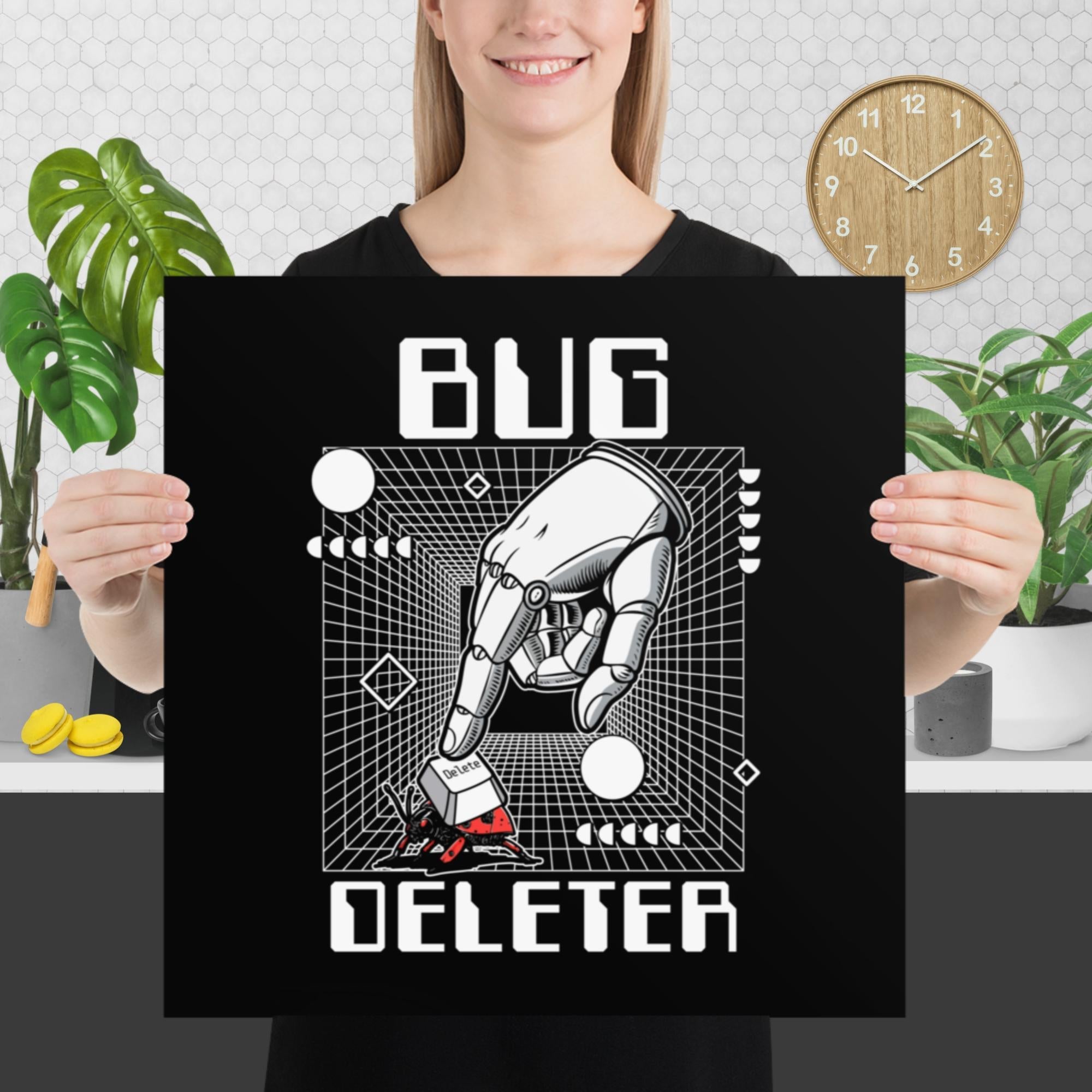 🤖 Bug Deleter: Erase with Precision Poster - Emergence Forge