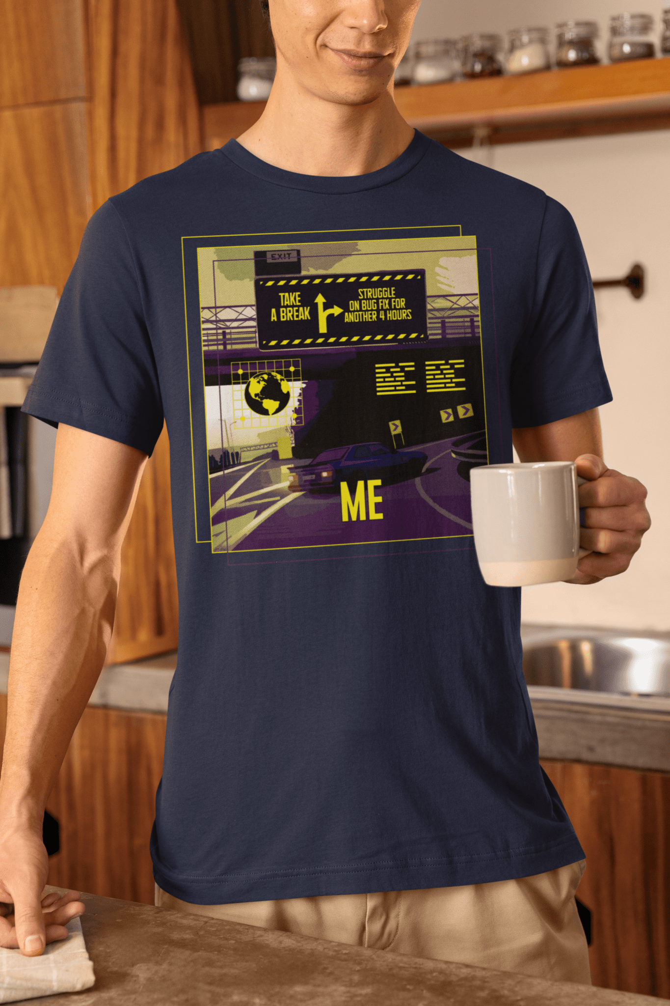 Debug Decision - The Eternal Developer's Dilemma T-Shirt - Emergence Forge