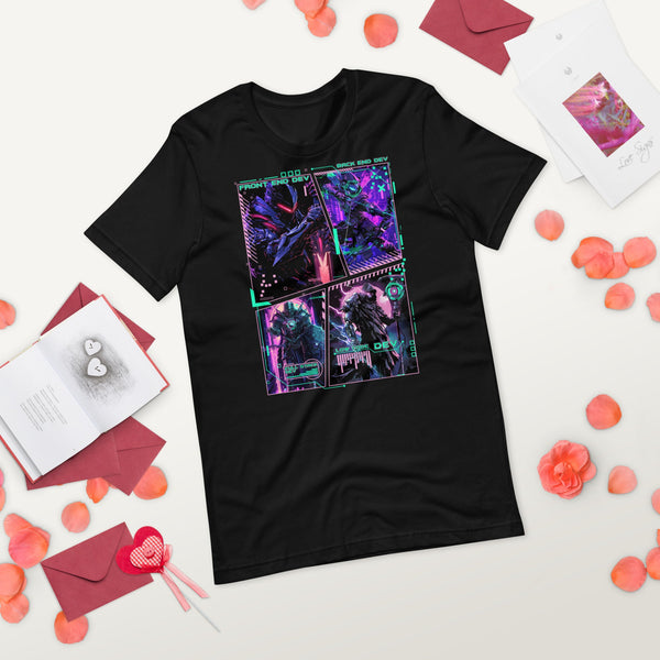 Fantasy Programmer Squad Collage Art T-Shirt - Emergence Forge