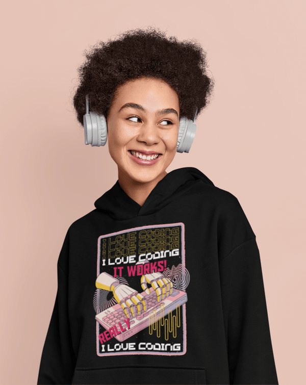 I Really Love Coding Hoodie - Emergence Forge