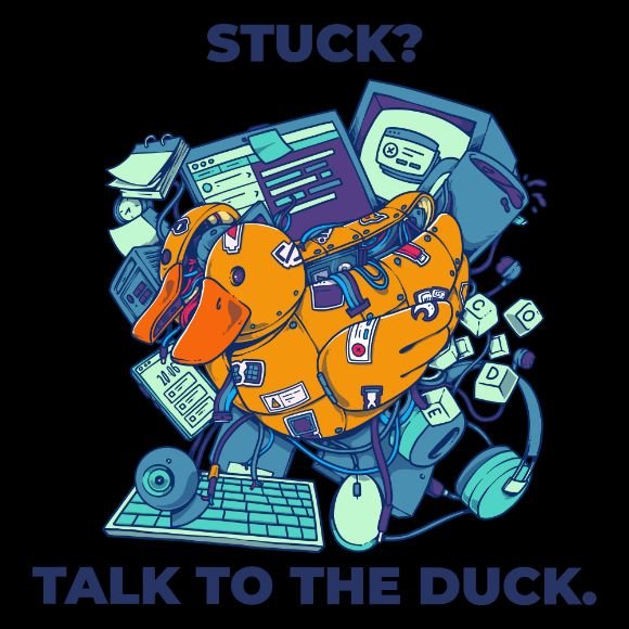 Stuck Debugging? Talk to the Cyber Duck Sticker™ - Emergence Forge