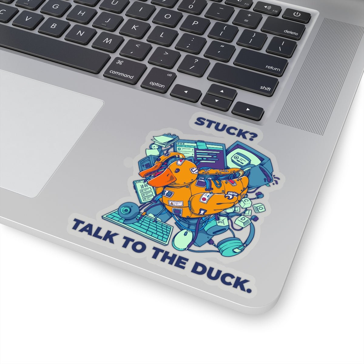 Stuck Debugging? Talk to the Cyber Duck Sticker™ - Emergence Forge